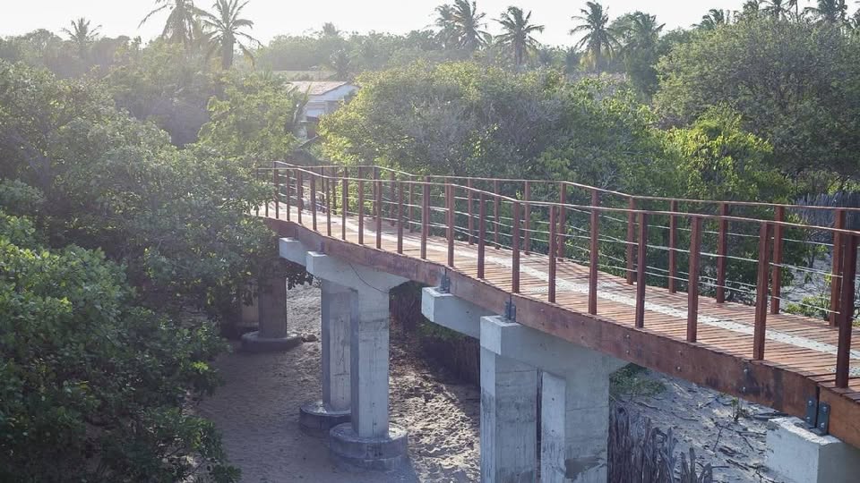 Guia fala sobre aumento de turistas após inauguração do mirante sobre o Cajueiro Rei, obra de Ciro Nogueira