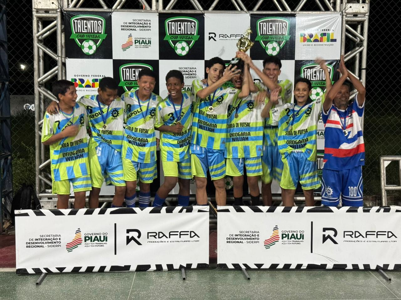 Promorar e Napoli fazem decisão do Talentos Cup e fecham 1ª etapa de evento com mais de 100 atletas no Piauí