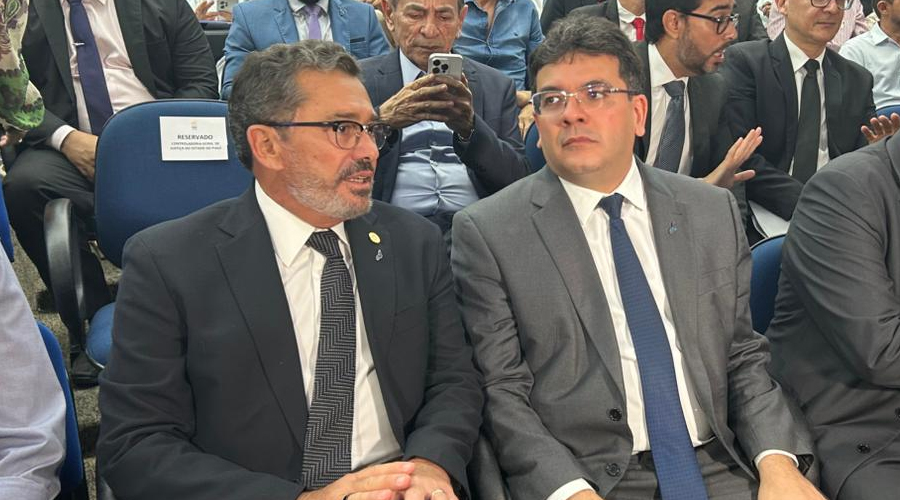 Vital Rêgo e Rafael Fonteles comentam sobre acusações dos EUA de Narcoterrorismo durante evento no TCE-PI