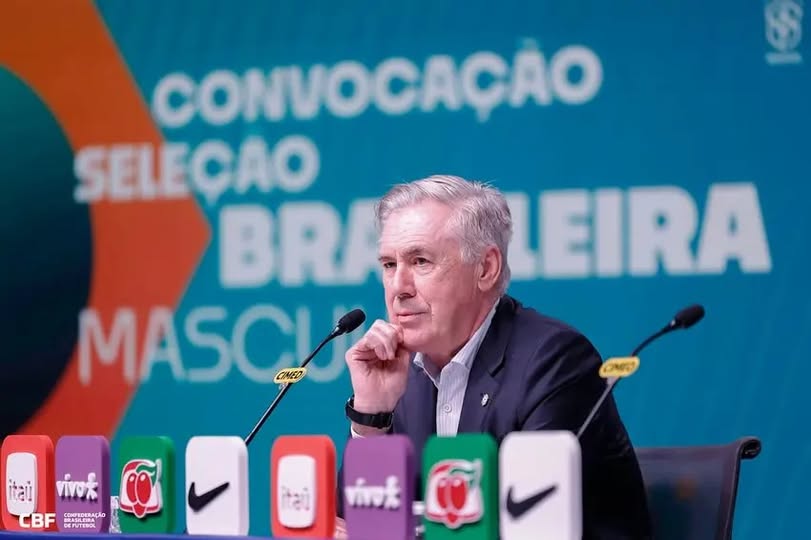 Sem Neymar, Ancelotti anuncia Seleção Brasileira para amistosos de março