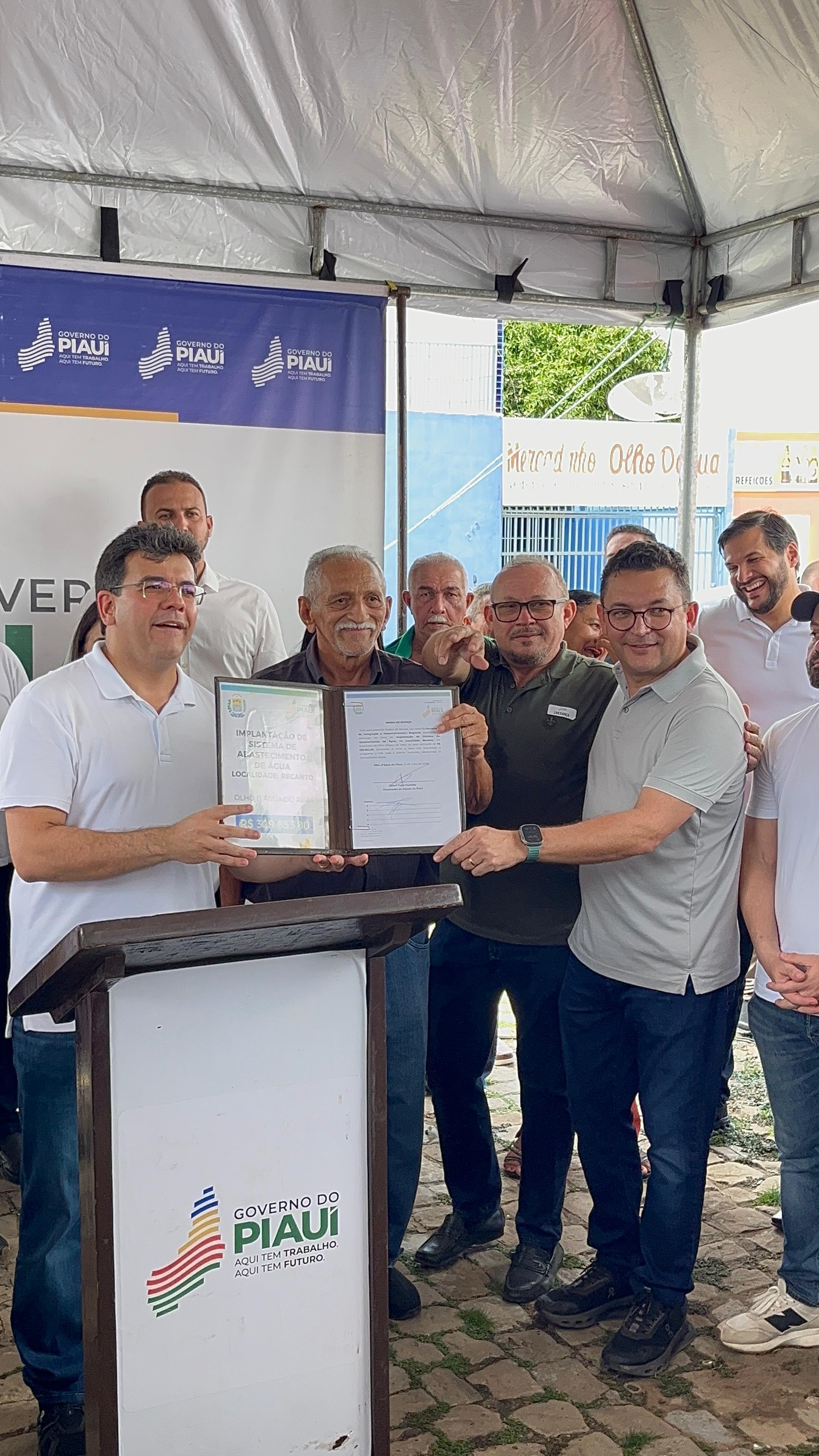 Olho D’Água do Piauí recebe governador Rafael Fonteles em agenda de inaugurações e novos investimentos