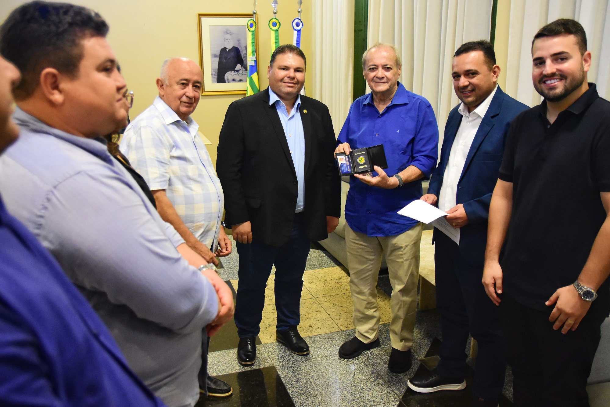 Prefeito de Teresina recebe o atual e o futuro presidente da APPM