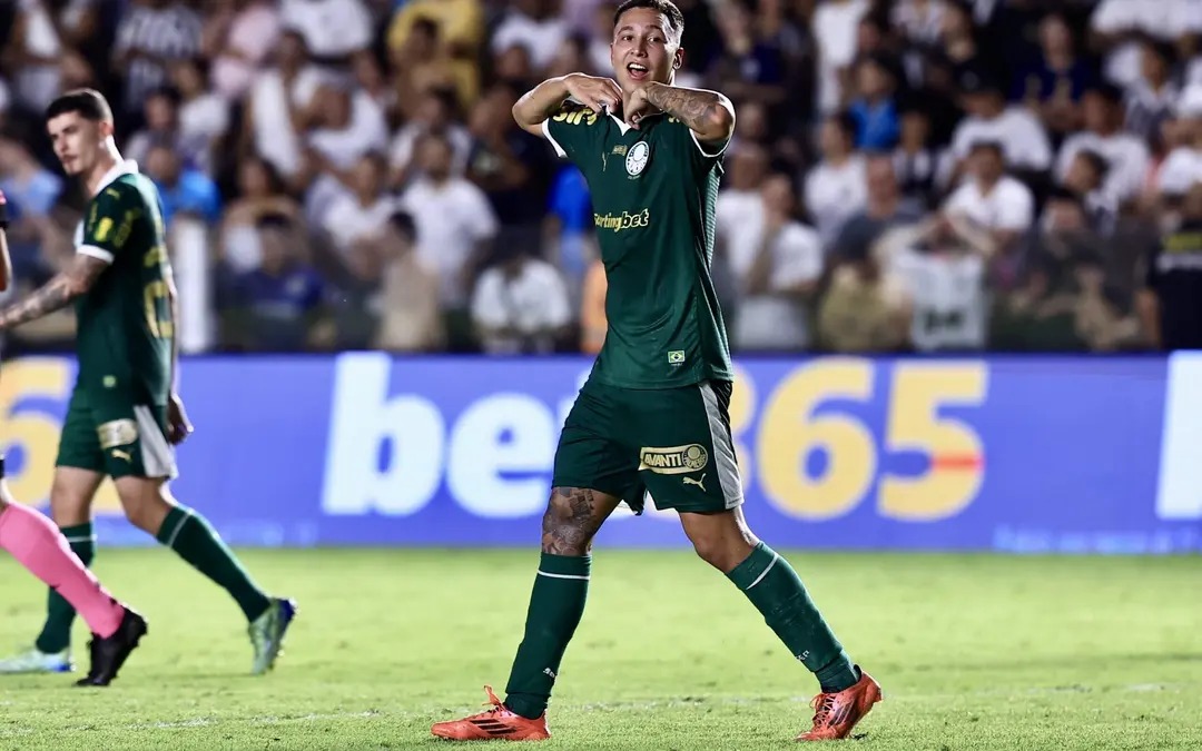 PAULISTAO 2025: Palmeiras vence Santos de virada com gol nos acréscimos