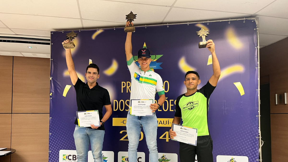 Atleta aguabranquense Igor Diego é campeão piauiense de ciclismo 2024