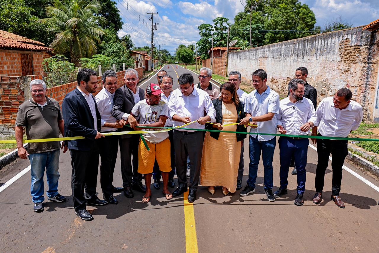 Em Campo Maior, Rafael Fonteles inaugura estrada que vai escoar produção agrícola da cidade