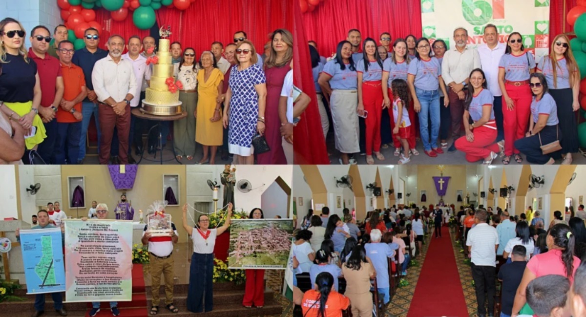 No dia do aniversário de 61 anos, ato cívico e missa celebram avanços em Santo Antônio de Lisboa