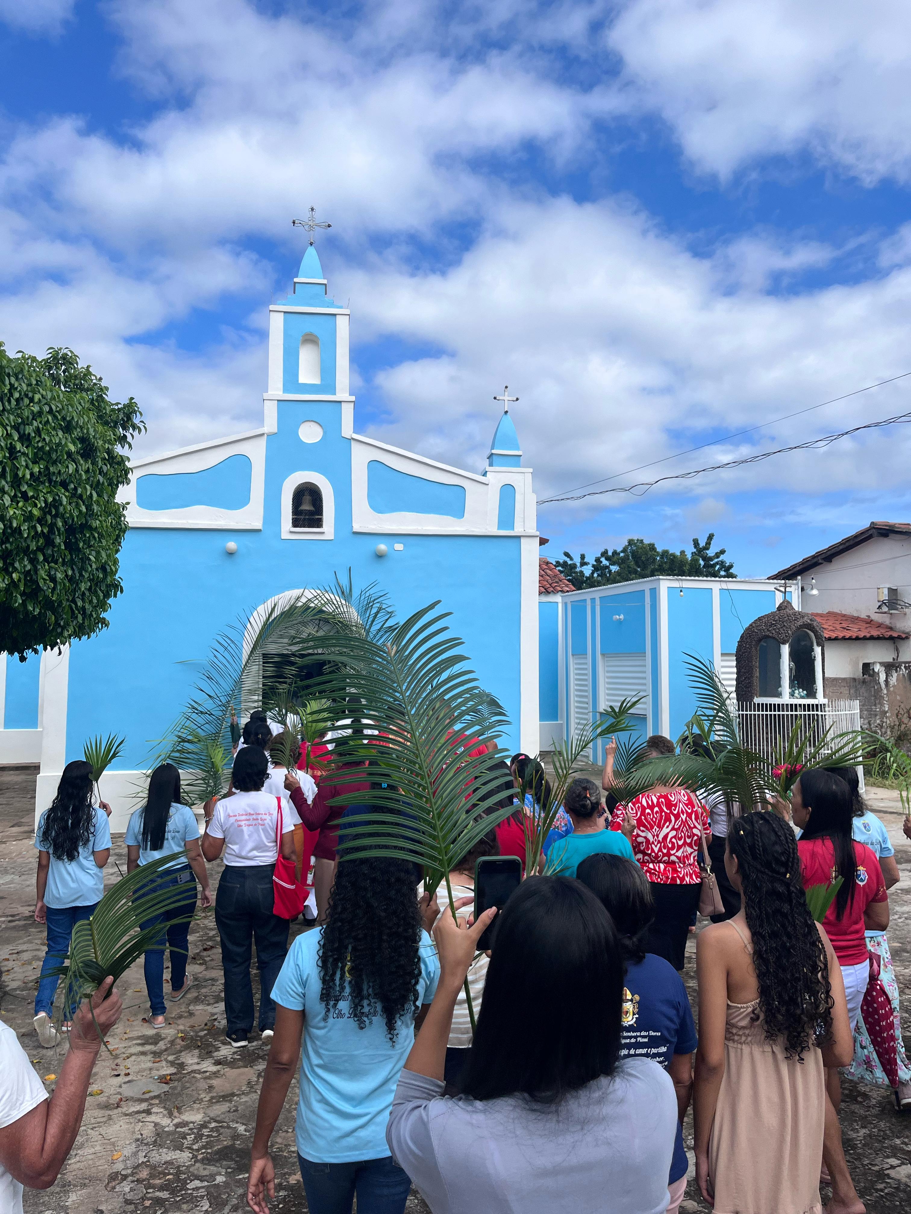 Diaconia N. Sra. Das Dores realiza tradicional Procissão de Domingo de Ramos