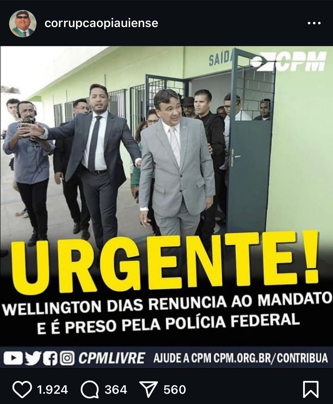Administrador de página de humor é alvo de busca após meme sobre Wellington Dias