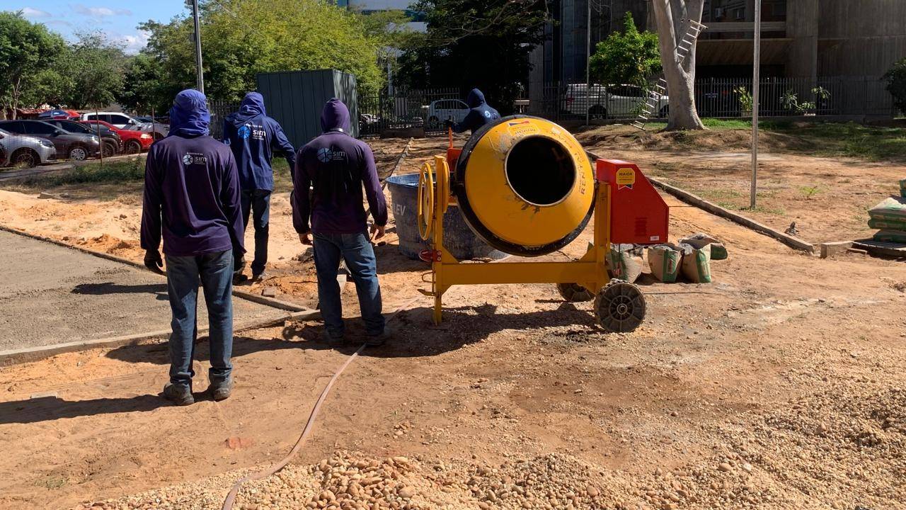 Obra da Praça Edgar Nogueira segue em execução pela ETURB e entra em fase mais acelerada