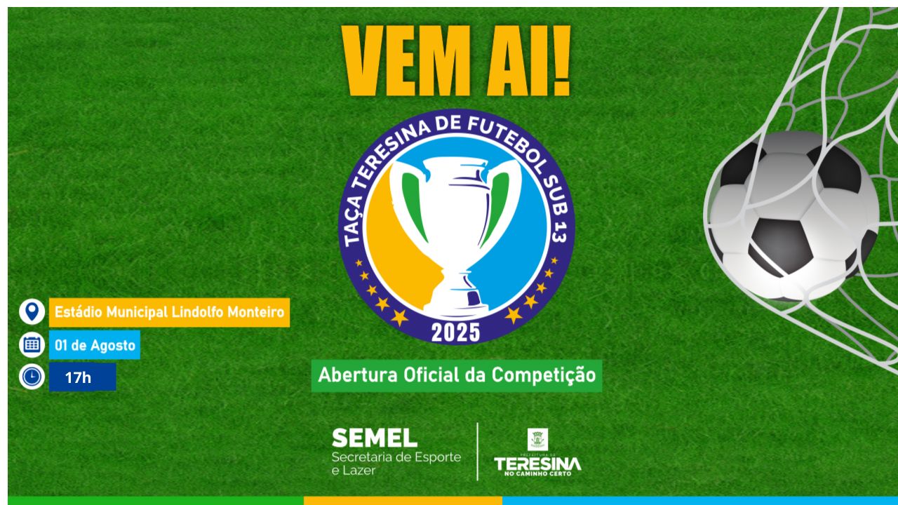 Flamenguinho e Pé de Balão abrem a Taça Teresina Sub-13 no Lindolfo Monteiro