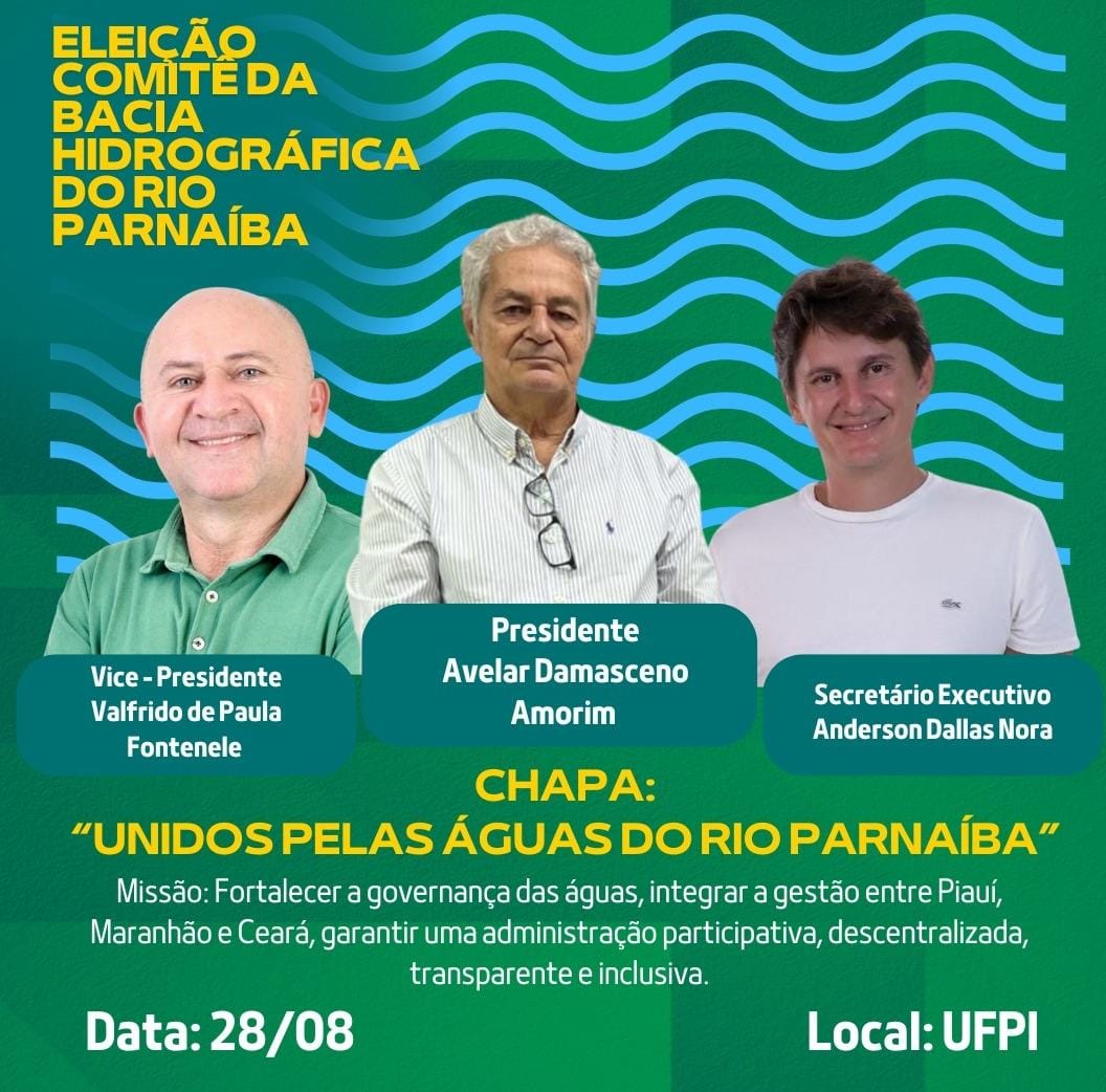 Comitê da Bacia do Rio Parnaíba lançam chapa para disputar eleição