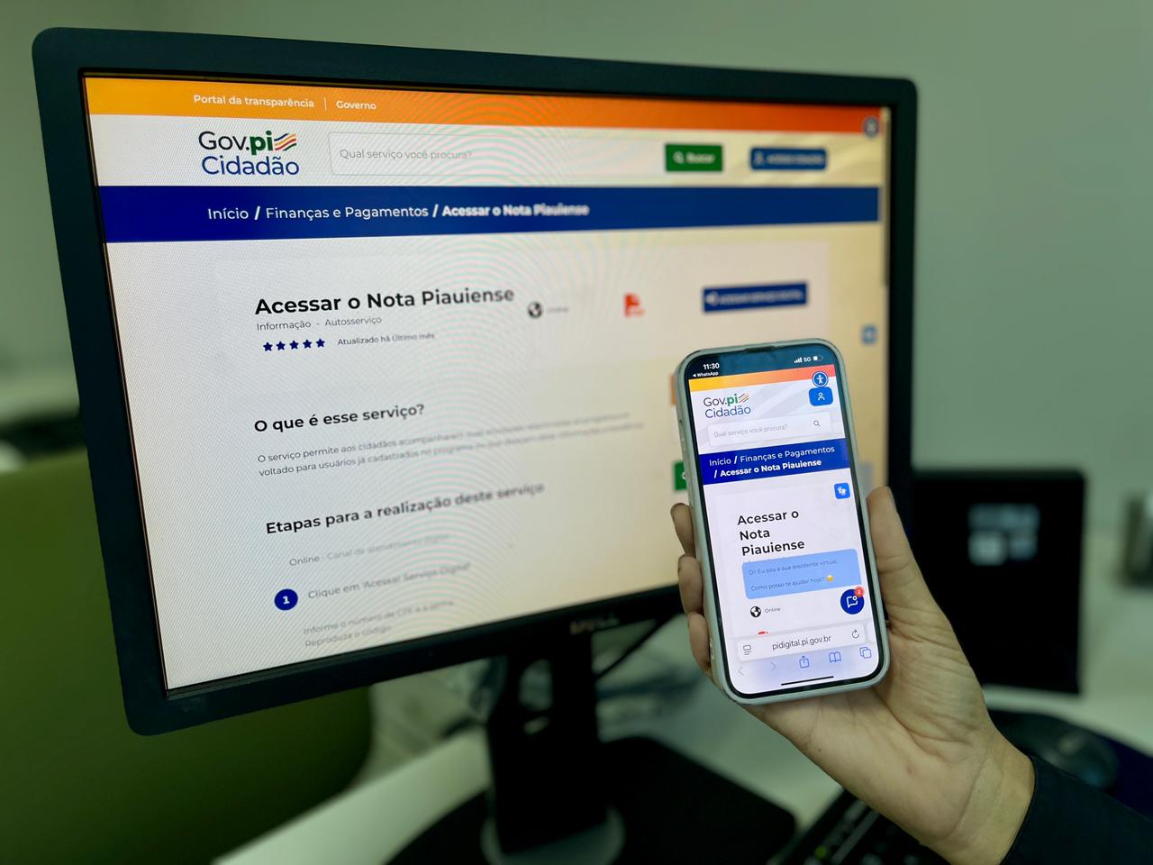 Nota Piauiense já está disponível na plataforma Gov.pi Cidadão
