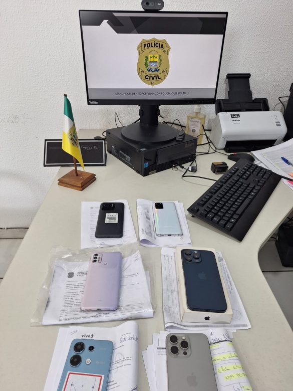 Polícia Civil recupera celulares nos estados do Piauí, Pará e Ceará