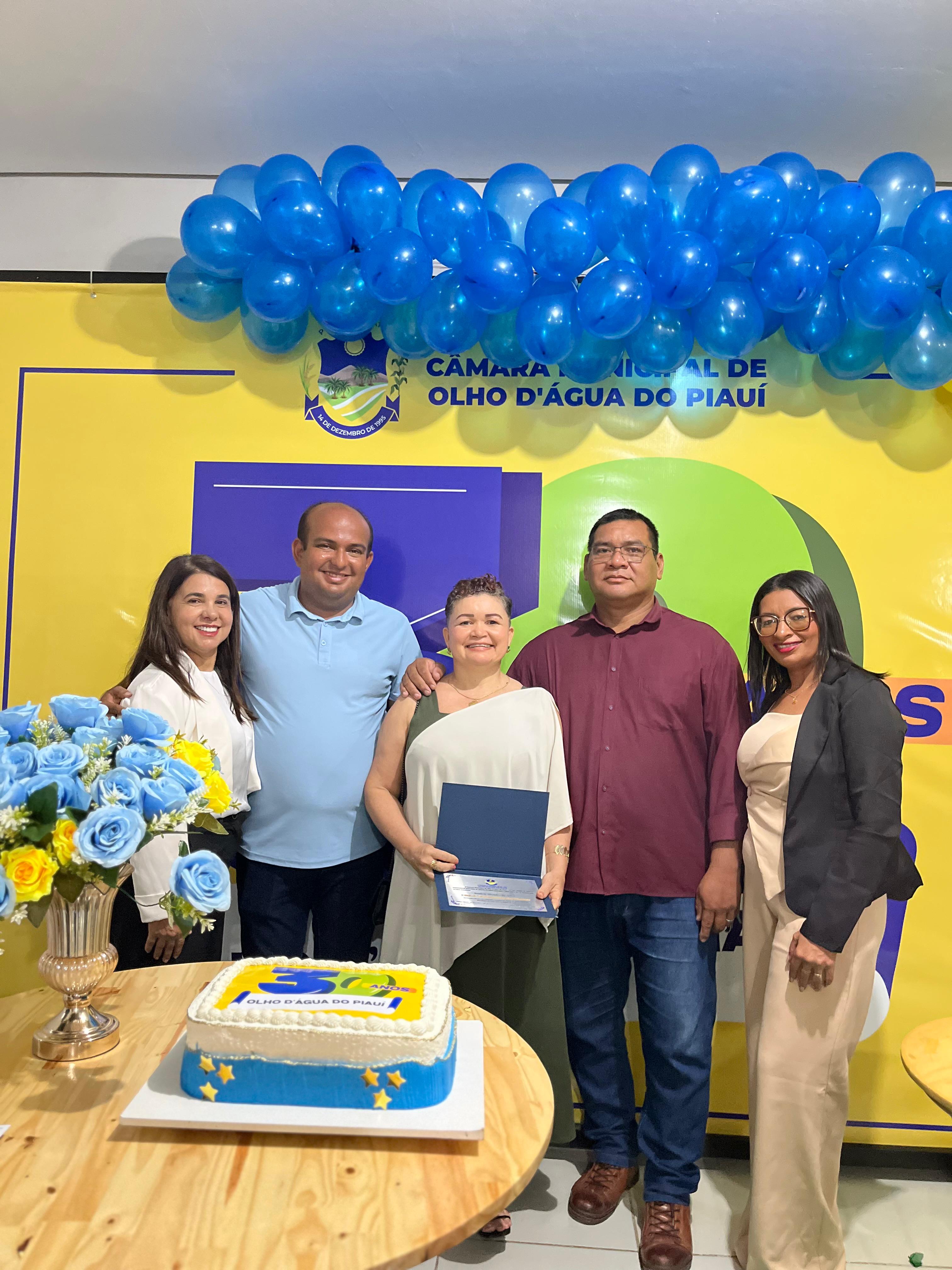 Câmara Municipal realiza 1° Sessão Solene em comemoração aos 30 anos de emancipação política de Olho D'Água do Piauí
