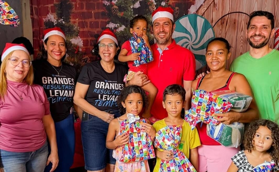 Feliphe Araújo realiza ação no Parque Vitória, 50 famílias com cestas básicas e100 crianças ganham brinquedos