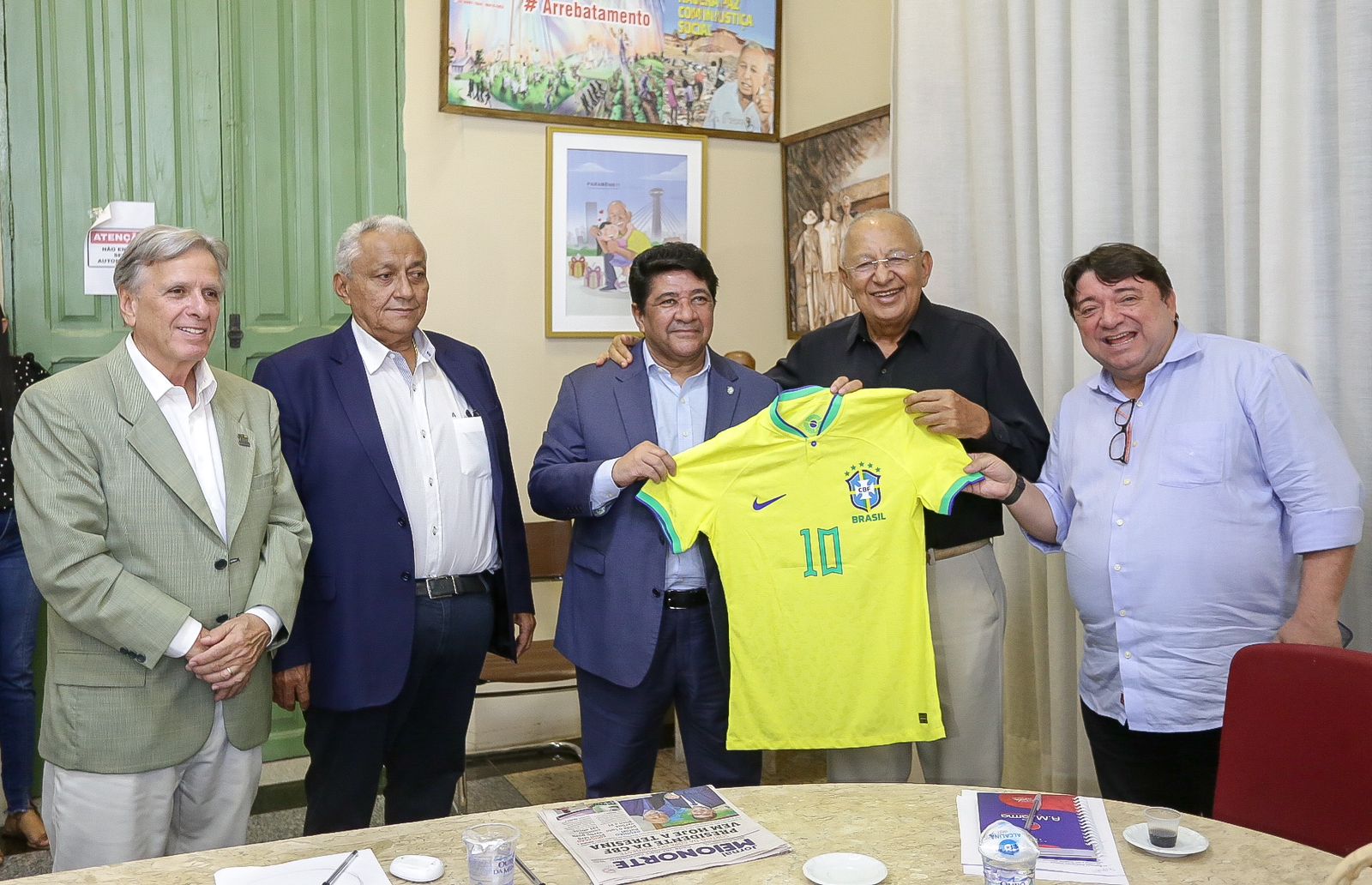 Dr. Pessoa recebe a visita do presidente da CBF que anuncia parcerias para projetos