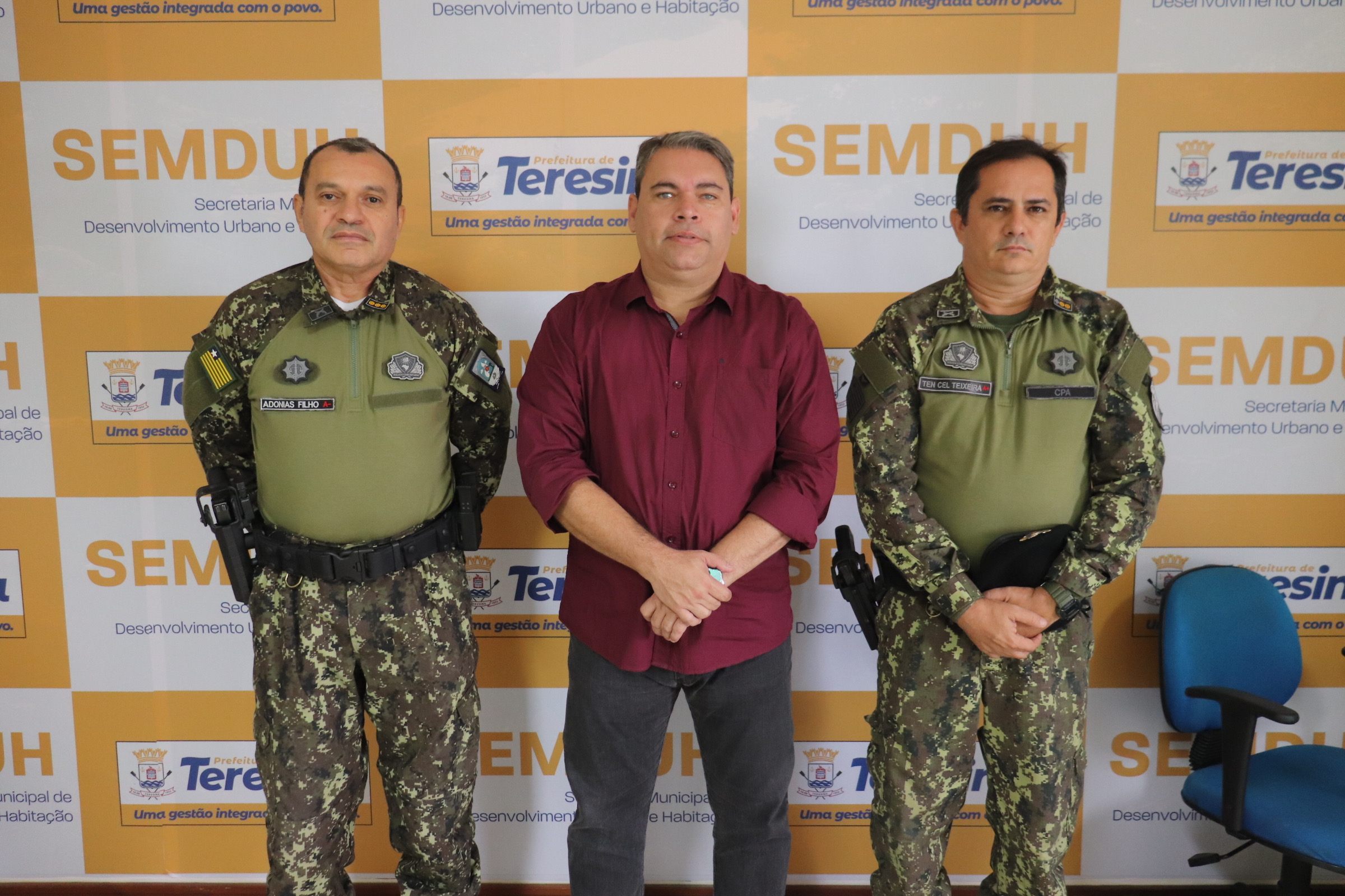 SEMDUH e Batalhão de Polícia Ambiental do Estado do Piauí dialogam para tratar de polícias públicas que coíbem o descarte irregular de lixo