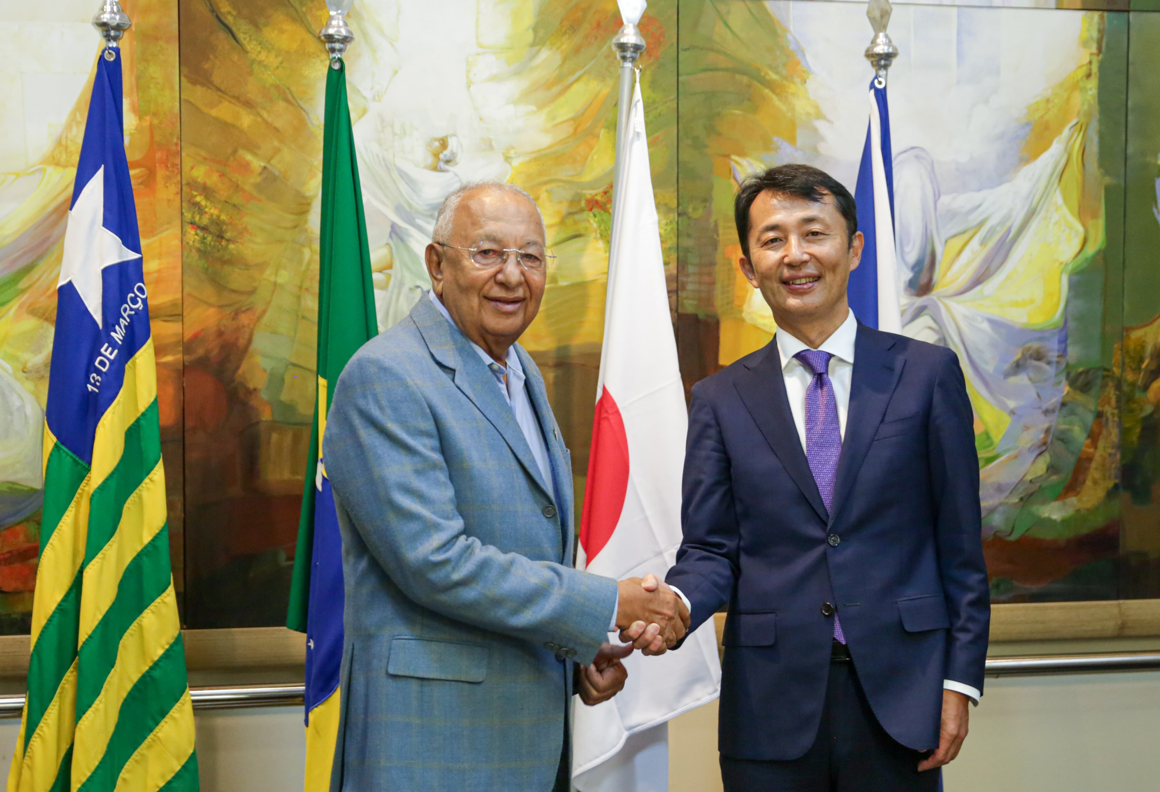 Prefeito Dr. Pessoa recebe visita de embaixador e cônsul do Japão