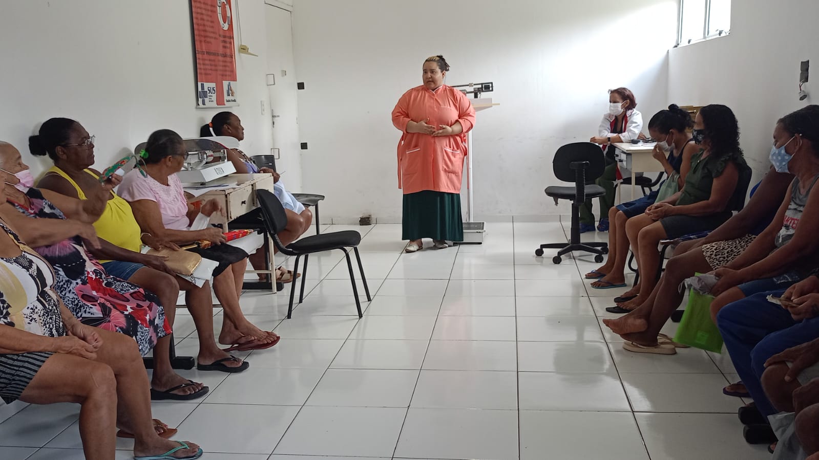 UBS realiza atividade de educação em saúde para pacientes hipertensos e diabéticos