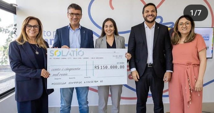 Grupo Solatio doa R$ 150.000,00 para o Programa Pacto pelas Crianças do Piauí