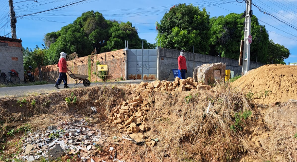 SAAD Sul inicia importante obra no reparo de erosão no bairro Cidade Nova