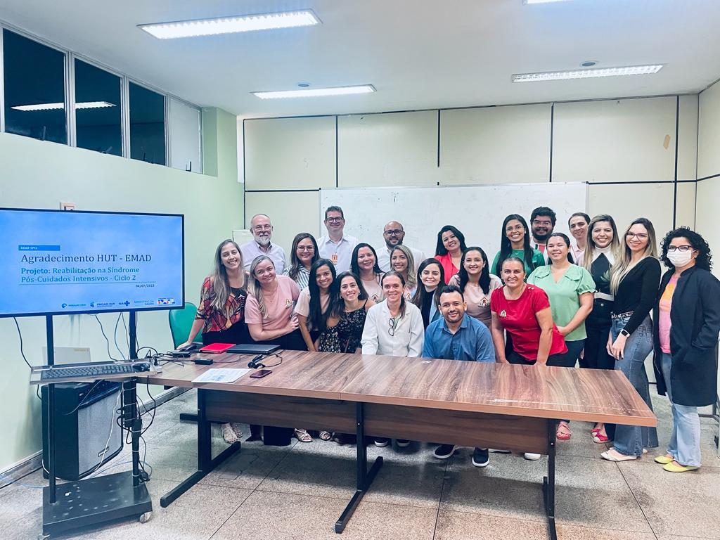 Equipe do HUT comemora resultados de projeto do Proadi-SUS