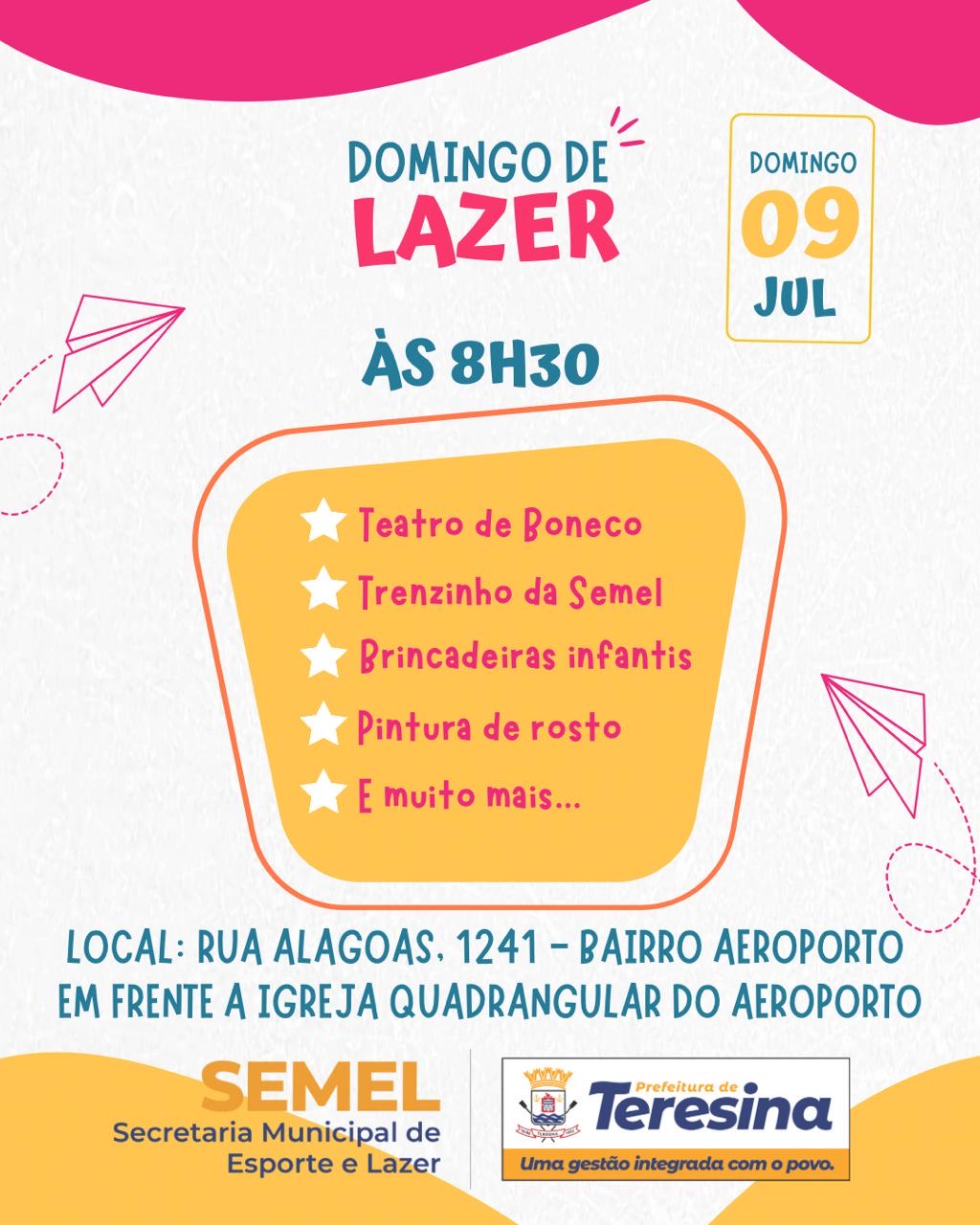 SEMEL realiza lazer na zona norte de Teresina