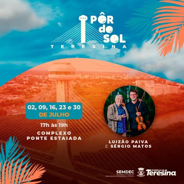 Projeto “Por do Sol Teresina” tem continuidade neste domingo