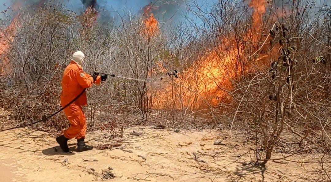 Corpo de Bombeiros e Semarh reforçam conscientização da população para evitar queimadas