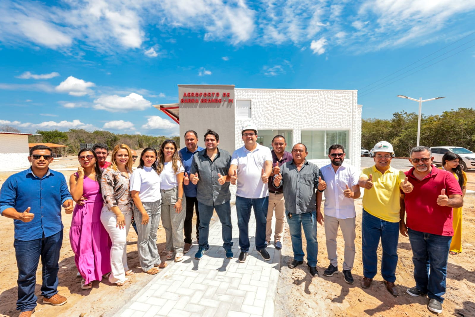 Governador visita obras de construção do aeroporto de Barra Grande
