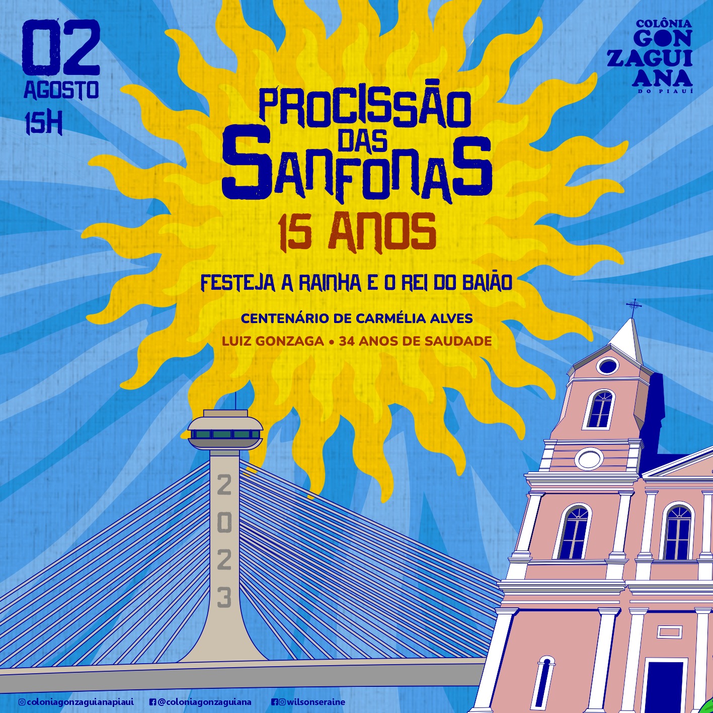 Procissão de Sanfoneiros marca os 170 anos de Teresina