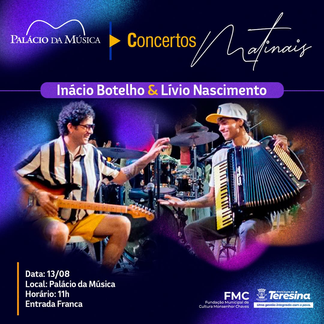 Concertos Matinais retornam ao Palácio da Música no domingo (13)