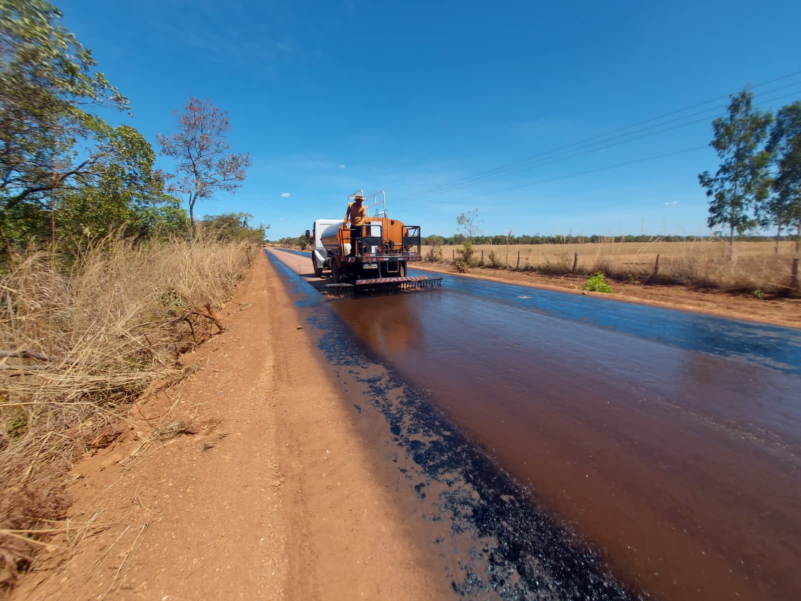 PI-247: obras na rodovia avançam para etapa de pavimentação asfáltica