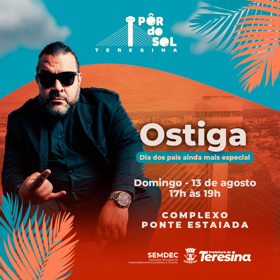 Projeto Pôr do Sol Teresina contará com programação especial neste domingo (13), Dia dos Pais