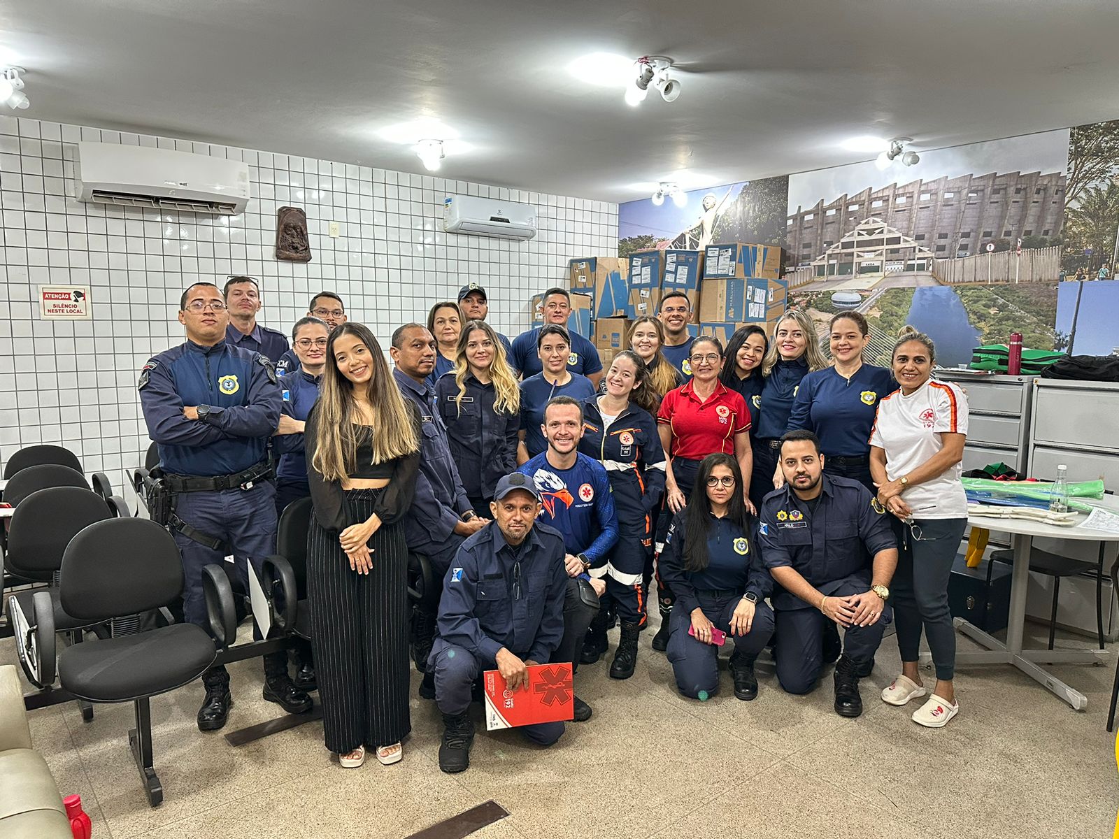 Guardas municipais que atuarão na segurança dos profissionais do SAMU são treinados