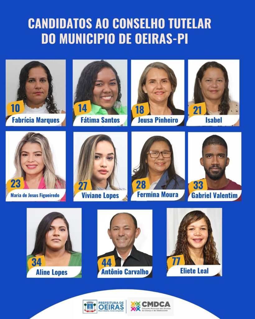 Onze candidatos participam da eleição do Conselho Tutelar em Oeiras – Prefeitura de Oeiras – Piauí