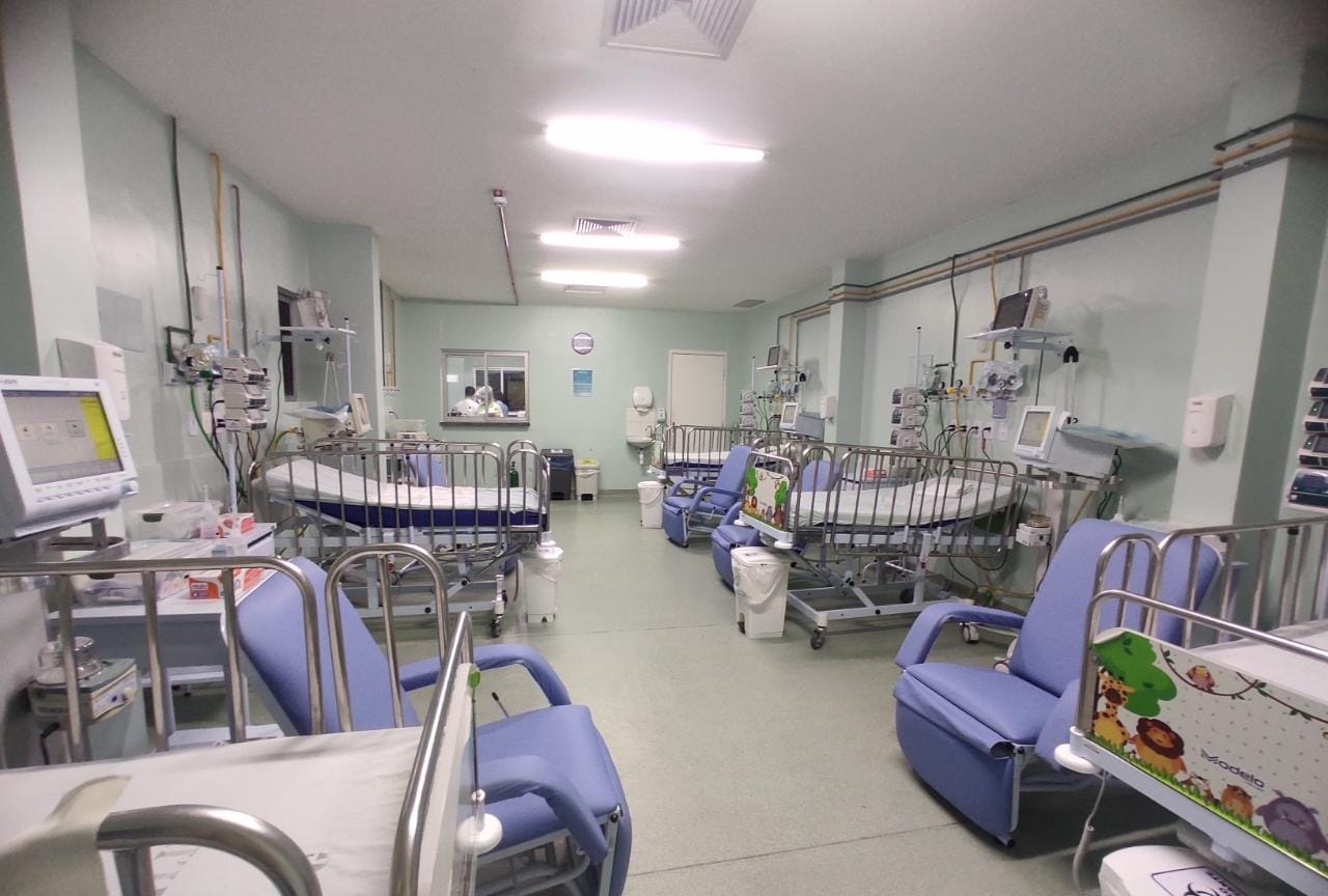 Sesapi abre 10 novos leitos de UTI pediátrica no Hospital Infantil Lucídio Portella