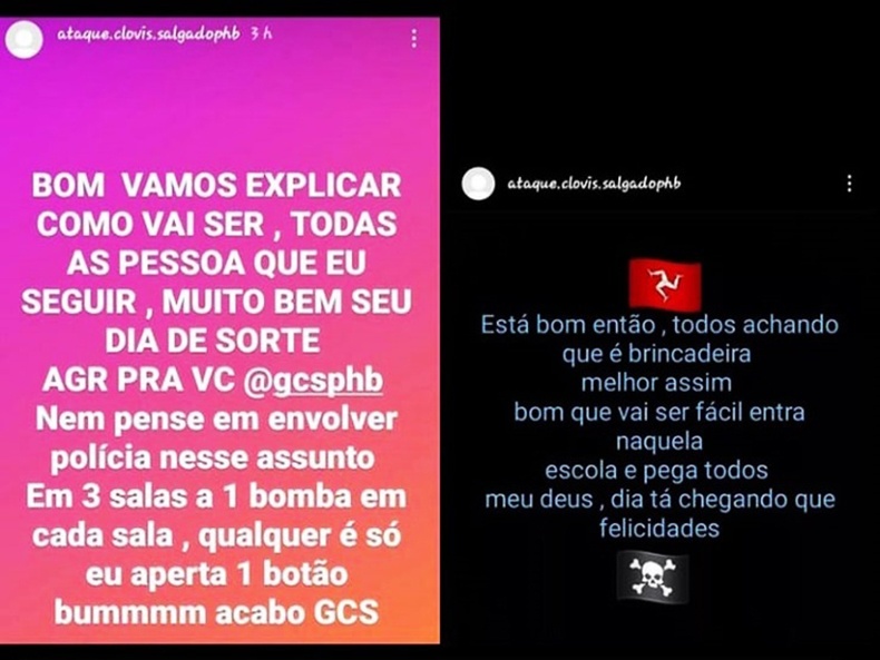 Estudante ameaça atentado com bomba em escola e polícia investiga