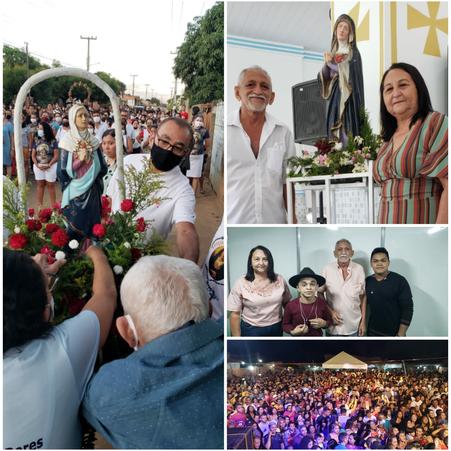 Missa, procissão e show musical encerram o festejo de Olho D’água do Piauí