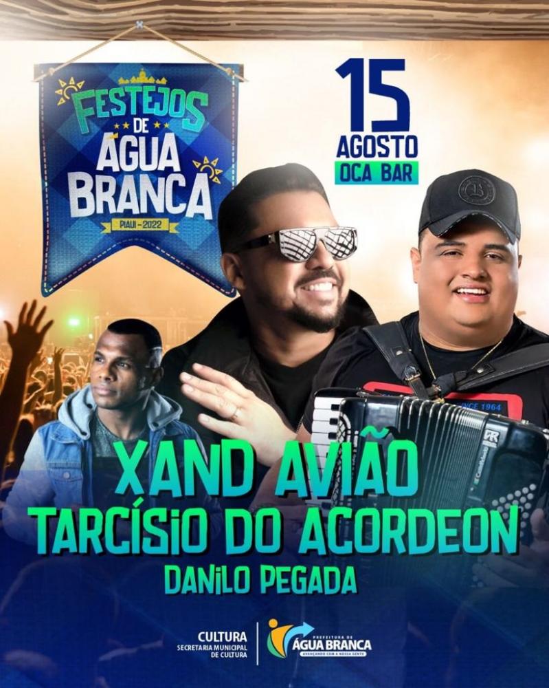 Xand Avião e Tarcísio do Acordeon: Água Branca se prepara para o evento mais esperado do ano
