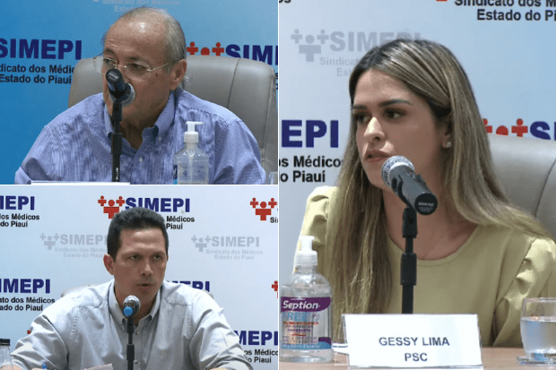 Candidatos ao Governo do Piauí discutem sobre privatização da saúde pública em debate da SIMEPI