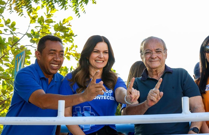 Sílvio Mendes, Iracema e Joel percorrem zona Leste de Teresina em carreata