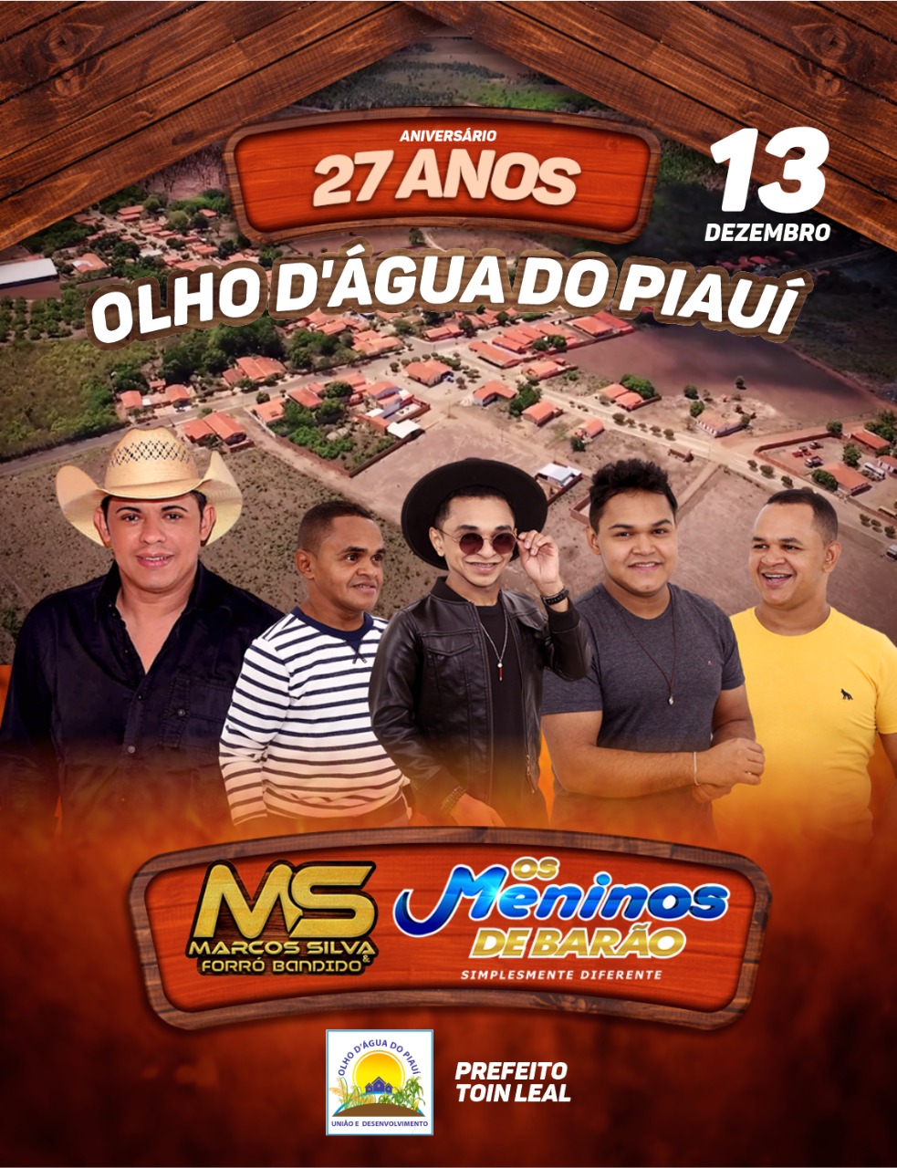 Confira a programação do aniversário de 27 anos de Olho D’água do Piauí