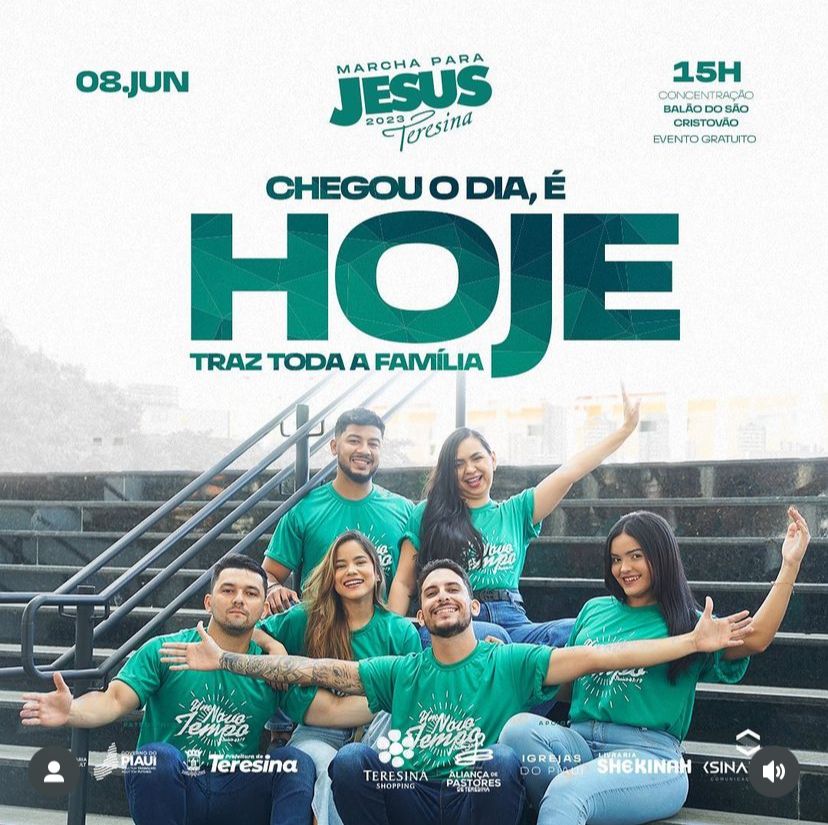 Marcha pra Jesus acontece nesta quinta-feira em Teresina