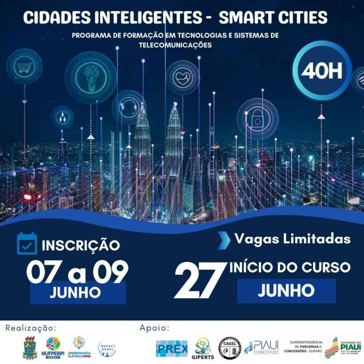 Núcleo de Formação e Pesquisa em Energias Renováveis e Telecomunicações oferece curso inovador sobre Cidades Inteligentes