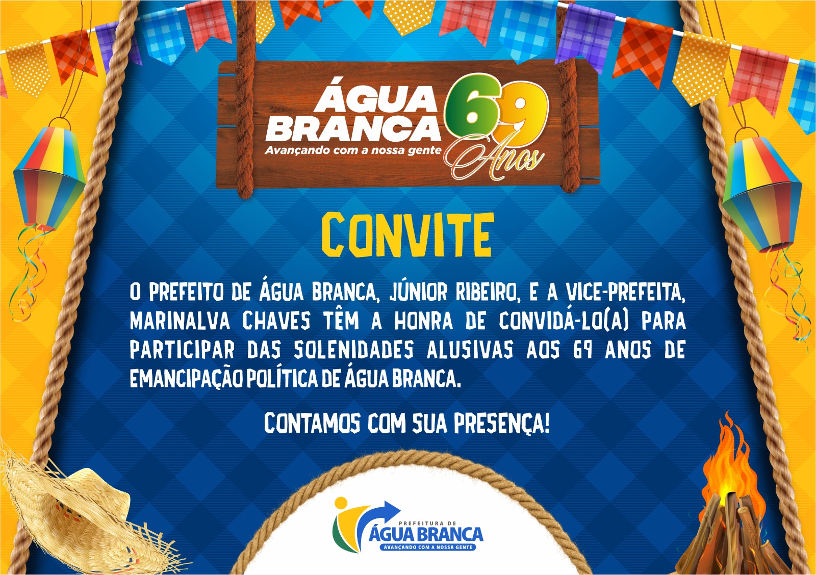 Água Branca inicia programação de uma semana para celebrar seus 69 anos de emancipação política
